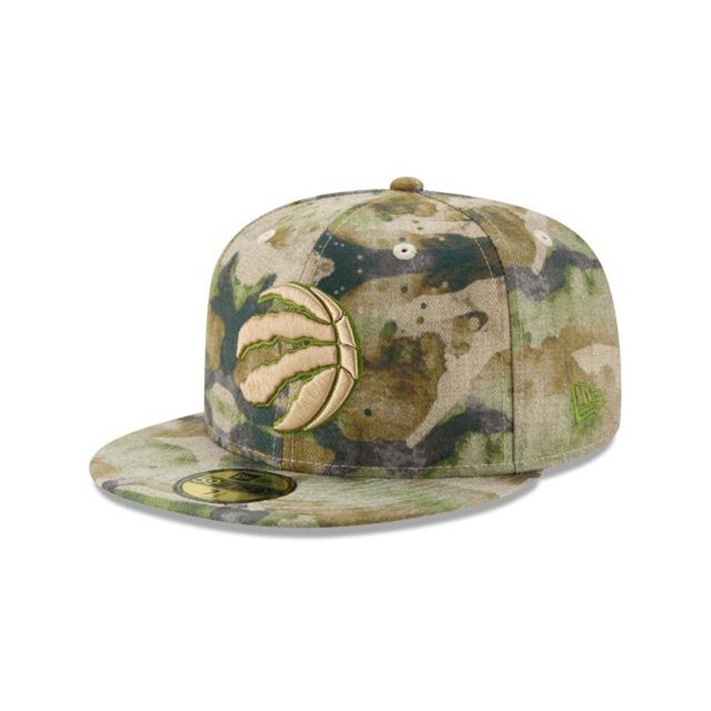 NBA Toronto Raptors Abstract Camo 59Fifty Fitted (TKC2466) - Brown New Era Caps